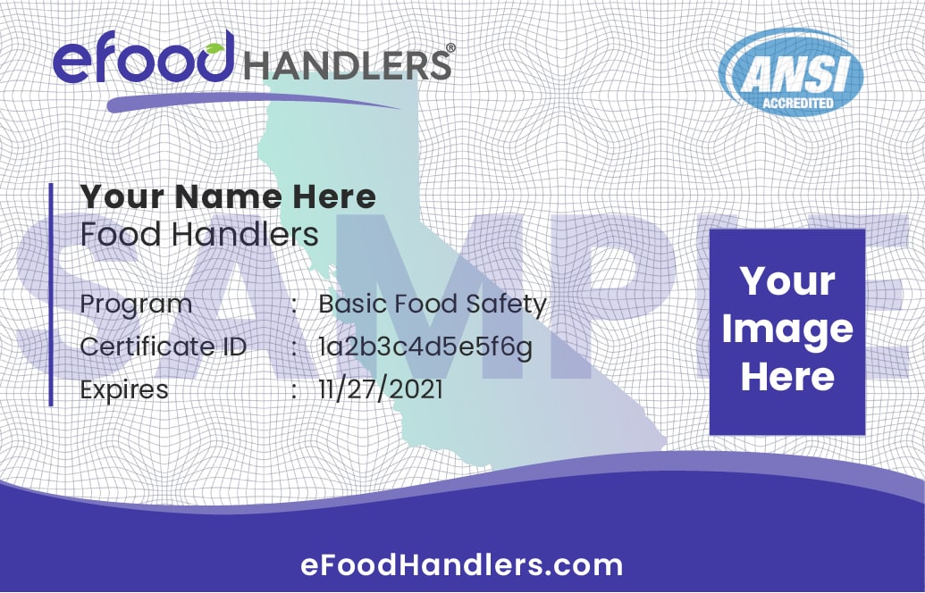 Food Handlers Card